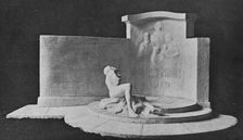 Maquette d'un monument aux prisonniers morts en captivite, execute au camp de..., 1916. Creator: Unknown