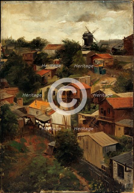 Maquis in Montmartre seen from rue Caulaincourt in 1903. Creator: Lazar Meyer.