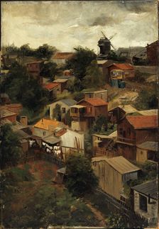 Maquis in Montmartre seen from rue Caulaincourt in 1903. Creator: Lazar Meyer