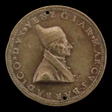 Marco Barbarigo, c. 1413-1486, Doge of Venice 1485 [obverse], 1485/1486. Creator: Unknown