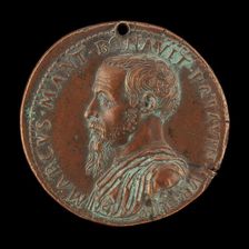 Marco Mantova Benavides, 1489-1582, Lawyer and Collector [obverse], c. 1520/1530. Creator: Giovanni da Cavino