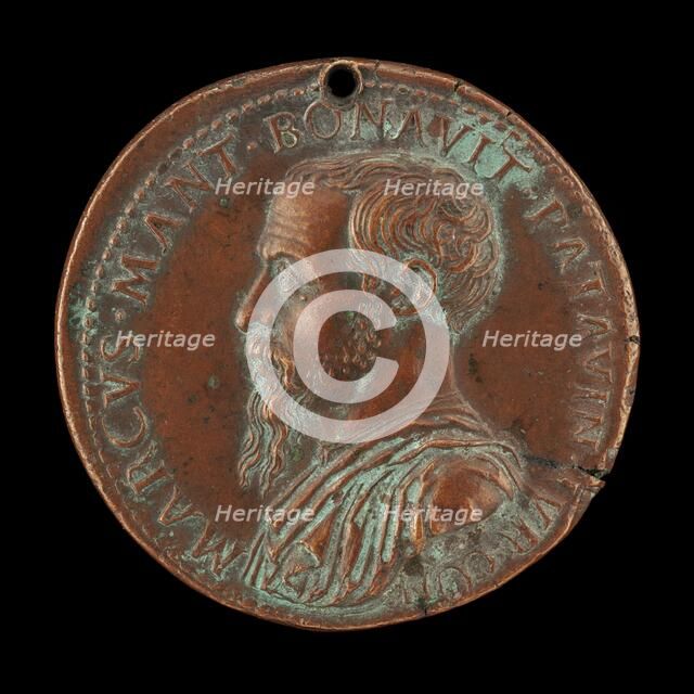 Marco Mantova Benavides, 1489-1582, Lawyer and Collector [obverse], c. 1520/1530. Creator: Giovanni da Cavino.