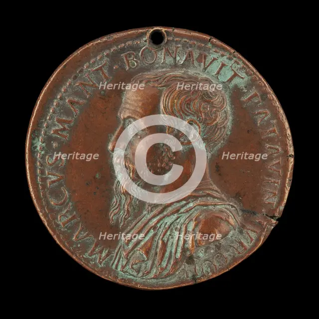 Marco Mantova Benavides, 1489-1582, Lawyer and Collector [obverse], c. 1520/1530. Creator: Giovanni da Cavino.