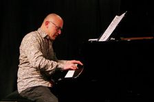 Marco Marconi, Marco Marconi Quartet, Verdict Jazz Club, Brighton, East Sussex, 14 April 2023. Creator: Brian O'Connor