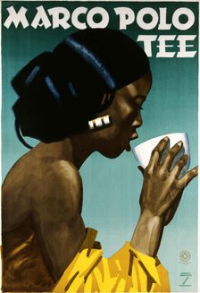 Marco Polo Tea, c. 1930. Creator: Hohlwein, Ludwig (1874-1949)