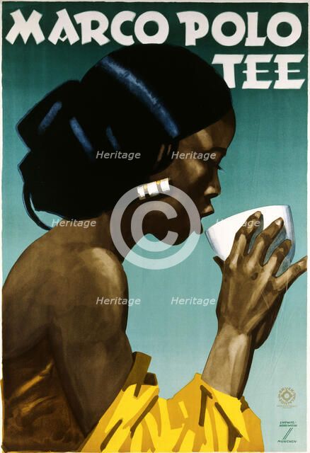 Marco Polo Tea, c. 1930. Creator: Hohlwein, Ludwig (1874-1949).