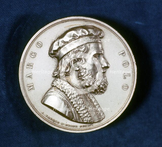 Marco Polo, Venetian traveller and merchant, 19th century. Artist: Unknown