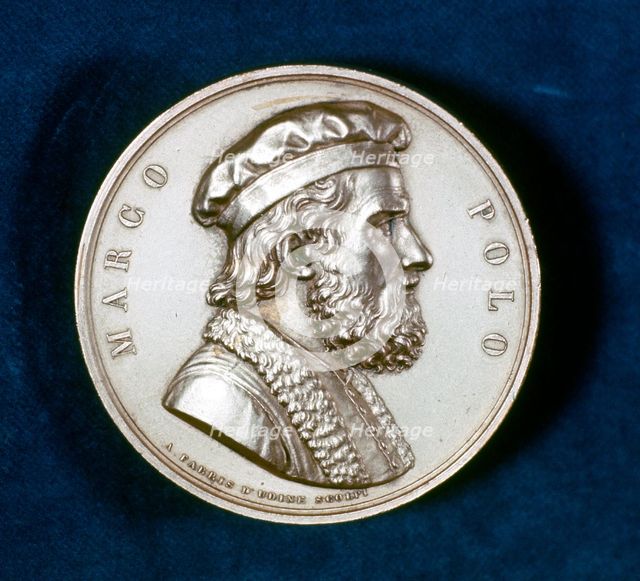 Marco Polo, Venetian traveller and merchant, 19th century. Creator: Unknown.