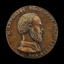 Marcantonio Flaminio, 1498-1550, poet [obverse], 1520s. Creator: Giulio della Torre