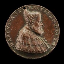 Marcantonio Trevisan, c. 1475-1554, Doge of Venice 1553 [obverse], 1554. Creator: Unknown