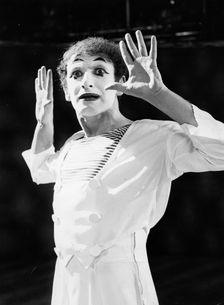 Marcel Marceau (1923-1999), French mime artist, 1967. Creator: Unknown