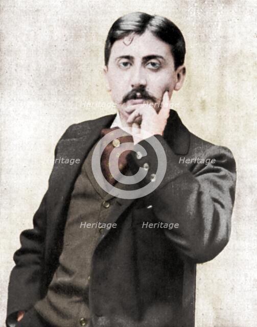Marcel Proust, French intellectual, novelist, essayist and critic, late 19th-early 20th century. Artist: Otto.