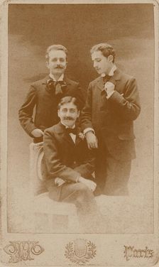 Marcel Proust, Lucien Daudet and Robert de Flers, 1896. Creator: Wegener, Otto (1849-1924)