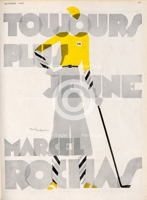 Marcel Rochas. Toujours plus jeune, 1930. Creator: Valentin, Paul (active 1920-1930s).