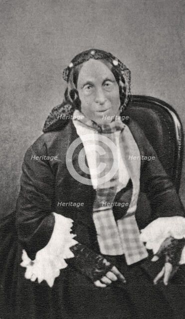 Marceline Desbordes-Valmore, French poet, 1859. Artist: Unknown