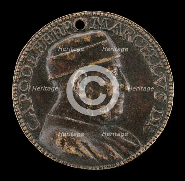 Marcello Capodiferro [obverse], c. 1478. Creator: Unknown.