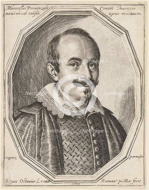 Marcello Provenzale, 1623. Creator: Ottavio Mario Leoni.