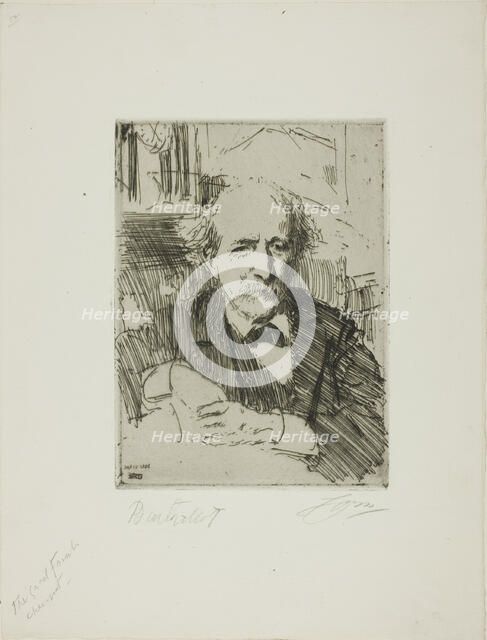 Marcellin Berthelot, 1906. Creator: Anders Leonard Zorn.