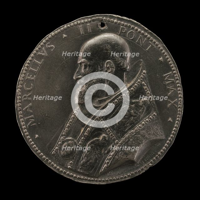 Marcellus II (Marcello Corvino, 1501-1555), Pope 1555, 1555. Creator: Giovanni Antonio de' Rossi.