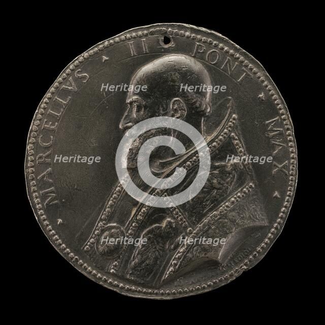 Marcellus II (Marcello Corvino, 1501-1555), Pope 1555, 1555. Creator: Giovanni Antonio de' Rossi.