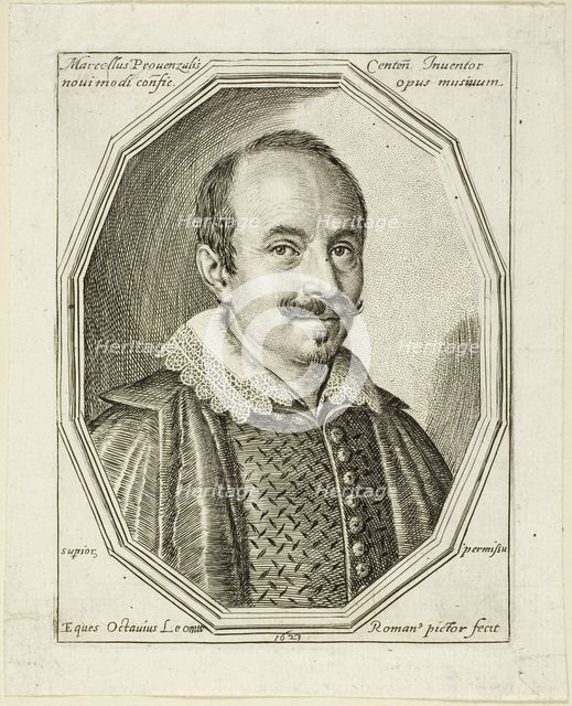Marcellus Provenzalis, 1623. Creator: Ottavio Mario Leoni.