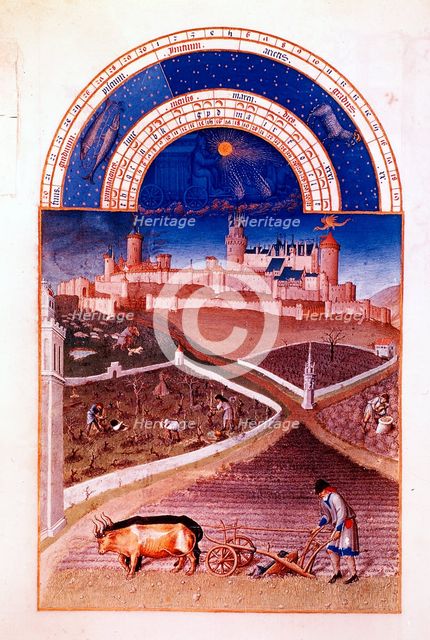 March, 1412-1416. Artist: Paul Limbourg