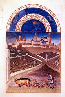 March, 1412-1416. Artist: Paul Limbourg