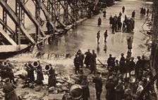 March 3, 1918 at the railway bridge over the Yaselda River, 1918