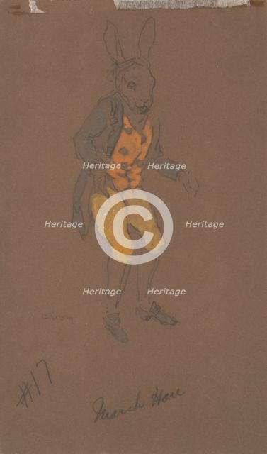 March Hare (costume Design from Alice-in-Wonderland, 1915). Creator: William Penhallow Henderson.