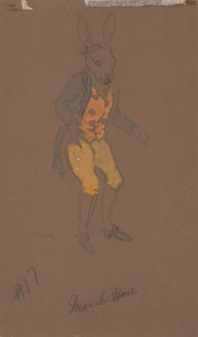 March Hare (costume Design from Alice-in-Wonderland, 1915). Creator: William Penhallow Henderson