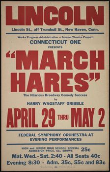 March Hares, New Haven, CT, 1936. Creator: Unknown