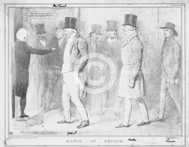 'March of Reform', 1833. Creator: John Doyle.