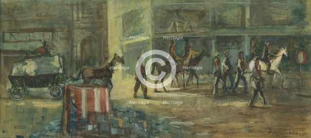 March of the Partisans 1945, 1945. Creator: Bedrich Hoffstädter.