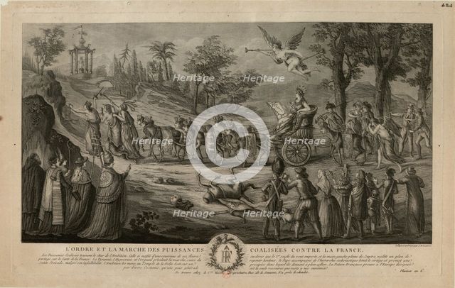 March of the Powers Allied against France, 1798 , 1798. Creator: Louvion, Jean Baptiste Marie (1740-1804).