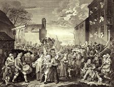 March to Finchley, 1806. Creators: Thomas Cook, William Hogarth