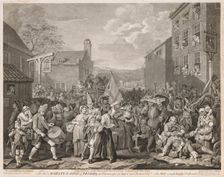 March to Finchley in the Year 1746 (After Hogarth), 1750. Creator: Luke Sullivan (British, 1705-1771)