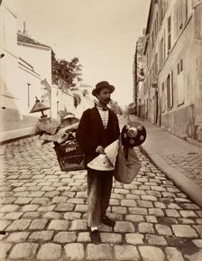 Marchand d'Abat-Jours, 1901. Creator: Eugene Atget
