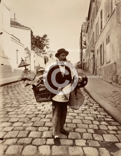 Marchand d'Abat-Jours, 1901. Creator: Eugene Atget.