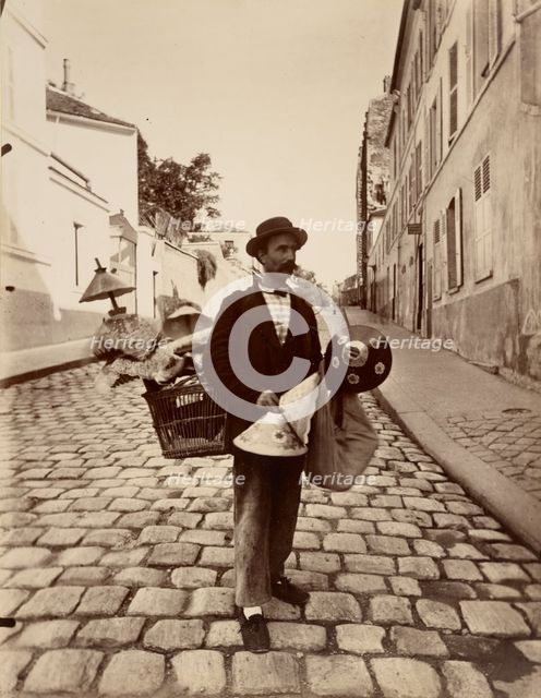 Marchand d'Abat-Jours, 1901. Creator: Eugene Atget.
