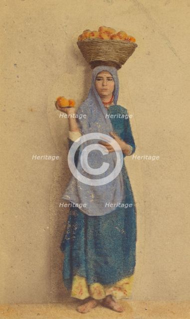 Marchande d'oranges, about 1860. Creator: Wilhelm Hammerschmidt.