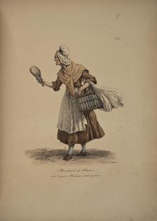 Marchande de plaisirs. From the Series "Cris de Paris" (The Cries of Paris), 1815. Creator: Vernet, Carle (1758-1836)
