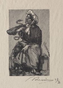 Marchande de Serpents, 1889. Creator: Auguste Louis Lepère (French, 1849-1918)