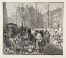 Marché à la Ferraille. Creator: Auguste Louis Lepère (French, 1849-1918)