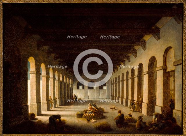 Marche de la Vallee around 1815, current 6th arrondissement, c1810 — 1820. Creator: Jacques-Albert Senave.