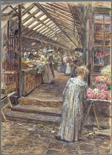 Marche des Enfants-Rouges, rue de Bretagne, 1907. Creator: Frederic Houbron
