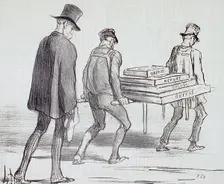 Marche funèbre!!..., 1855. Creator: Honore Daumier