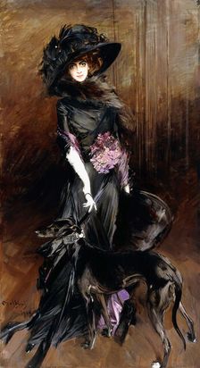 Marchesa Luisa Casati with a Greyhound, 1908