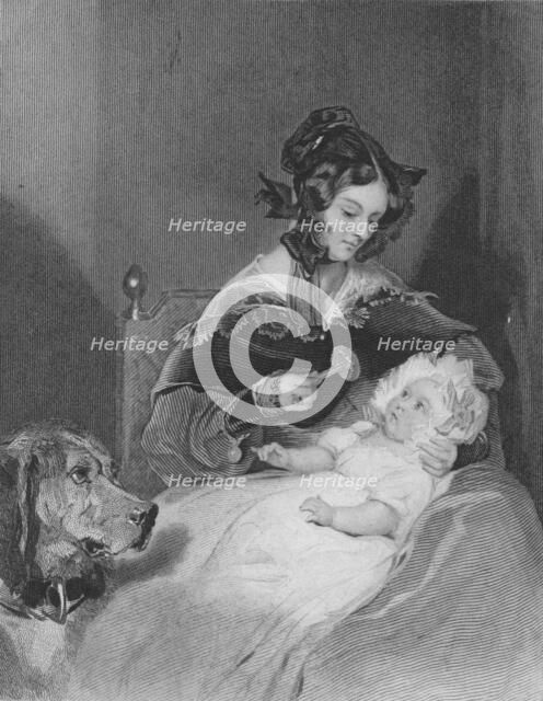 'Marchioness of Abercorn and Child', 1837. Artist: James Thomson.