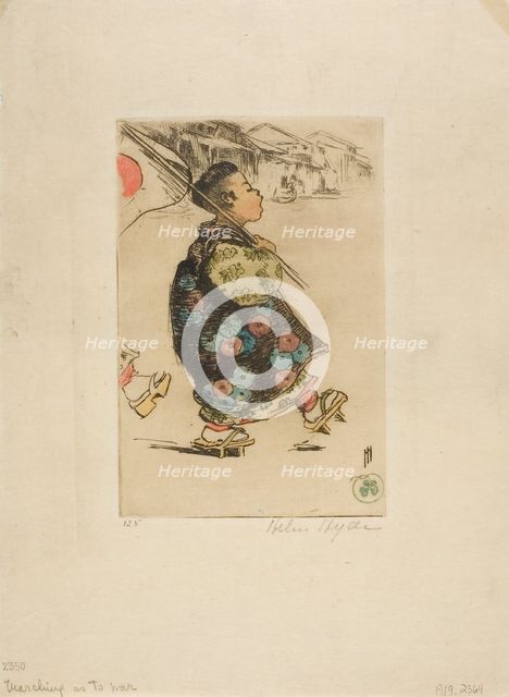 Marching as to War, 1904. Creator: Helen Hyde.