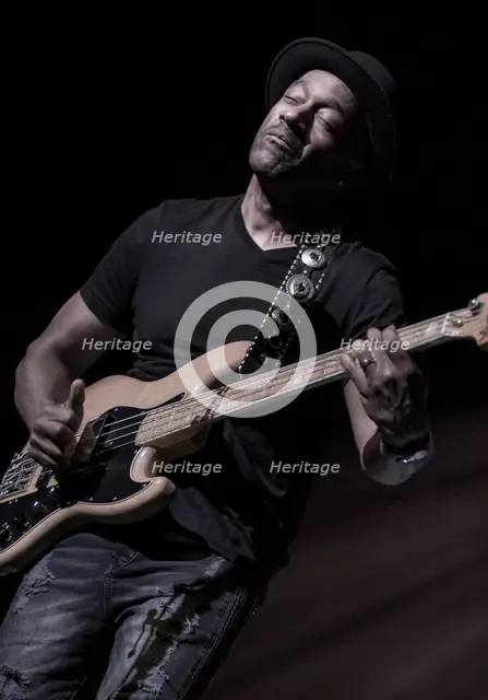 Marcus Miller, 2017. Artist: Alan John Ainsworth.